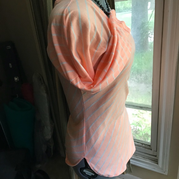 Lite Coral Horizontal Stripe Slip-*on - Picture 4 of 4